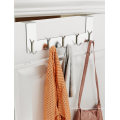 Stainless Steel Metal Coat Organizer Rack Custom Wire Towel Over The Door Hooks